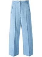 Barbara Bui Wide-legged Cropped Jeans - Blue