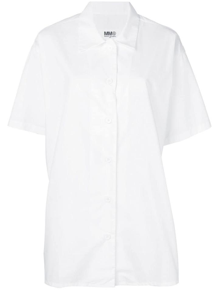 Mm6 Maison Margiela Longline Shirt - White