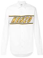 Kenzo Logo Embroidered Shirt - White