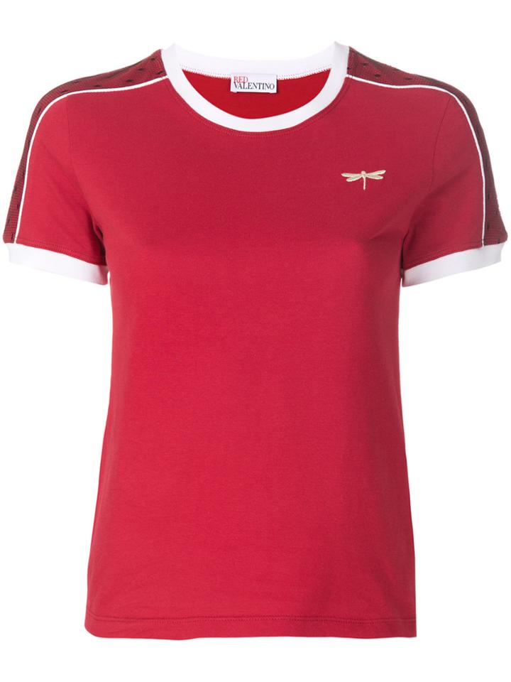 Red Valentino Dragonfly Patch T-shirt