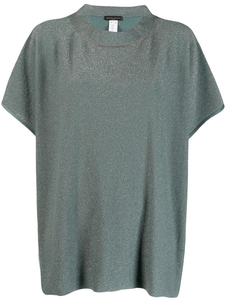 Fabiana Filippi Sparkly T-shirt - Blue