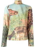 Walter Van Beirendonck Vintage Deer Print Top, Women's, Size: Small
