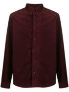 A.p.c. Long-sleeved Corduroy Shirt - Red