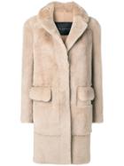 Blancha Single Breasted Coat - Neutrals