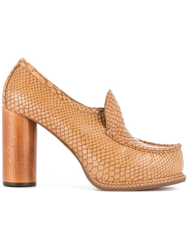 Stella Mccartney Platform Loafer Pumps - Brown