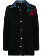 Sandro Paris Floral Embroidered Shirt - Blue