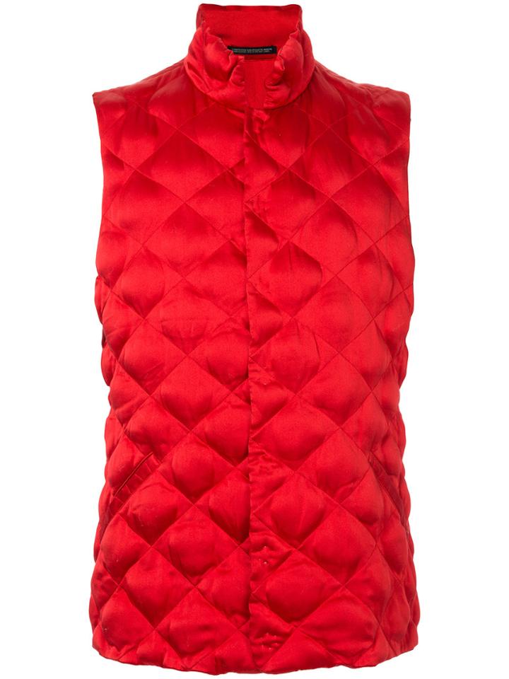 Yohji Yamamoto Vintage Quilted Gilet - Red