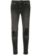 Ksubi - Distressed Skinny Jeans - Women - Cotton/polyester/spandex/elastane - 30, Black, Cotton/polyester/spandex/elastane
