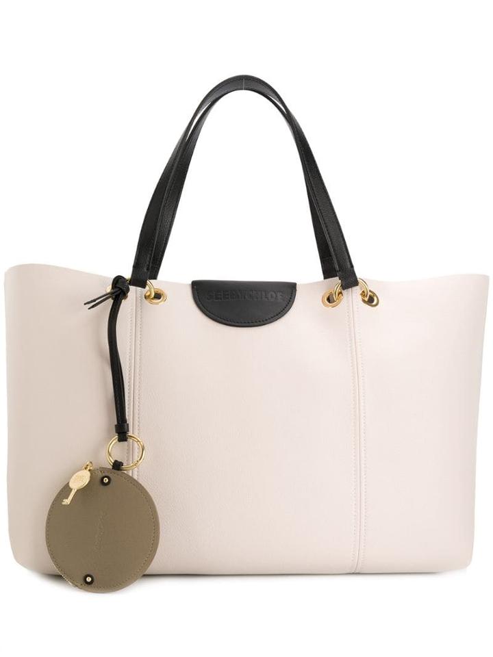 See By Chloé Two Tone Tote Bag - Neutrals