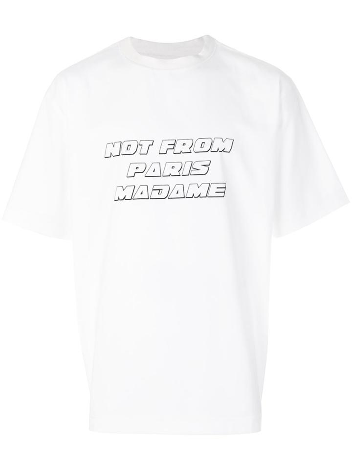 Drôle De Monsieur Graphic Printed T-shirt - White