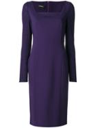 Les Copains Classic Fitted Dress - Pink & Purple