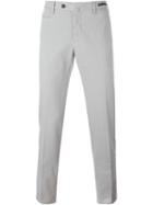 Pt01 Front Pleated Trousers, Men's, Size: 52, Grey, Cotton/spandex/elastane