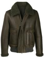 Yves Salomon Fully-lined Zip-up Jacket - Green