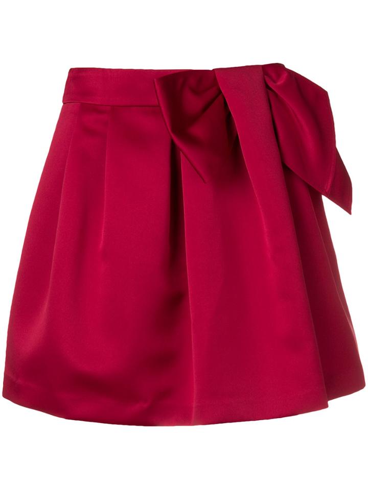 P.a.r.o.s.h. Asymmetric Mini Skirt - Red