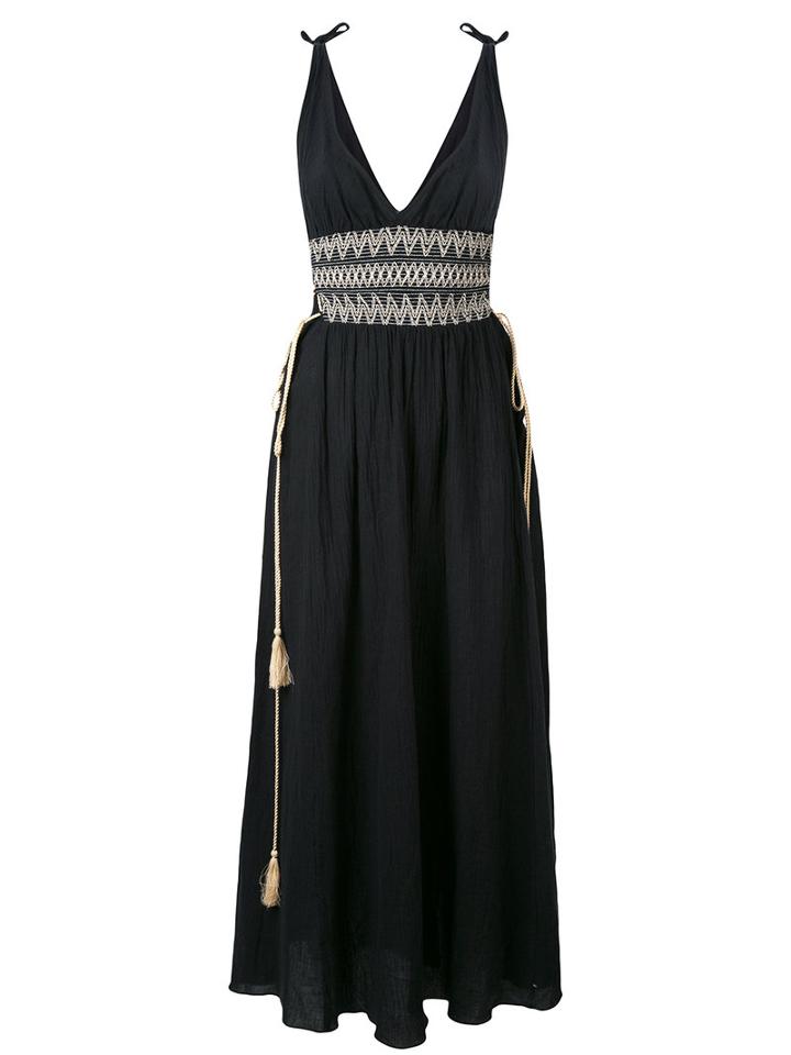 Harare - Maxi Dress - Women - Cotton - S, Black, Cotton