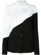Ps By Paul Smith Colour Block Button Down Shirt, Women's, Size: 42, White, Silk