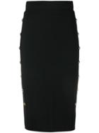 Pinko Lapel Detail Skirt - Black