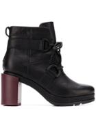 Sorel Buckled Ankle Boots - Black