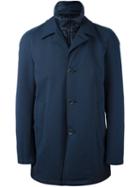 Herno Button Down Sport Jacket, Men's, Size: 54, Blue, Polyamide/polyester/polyurethane