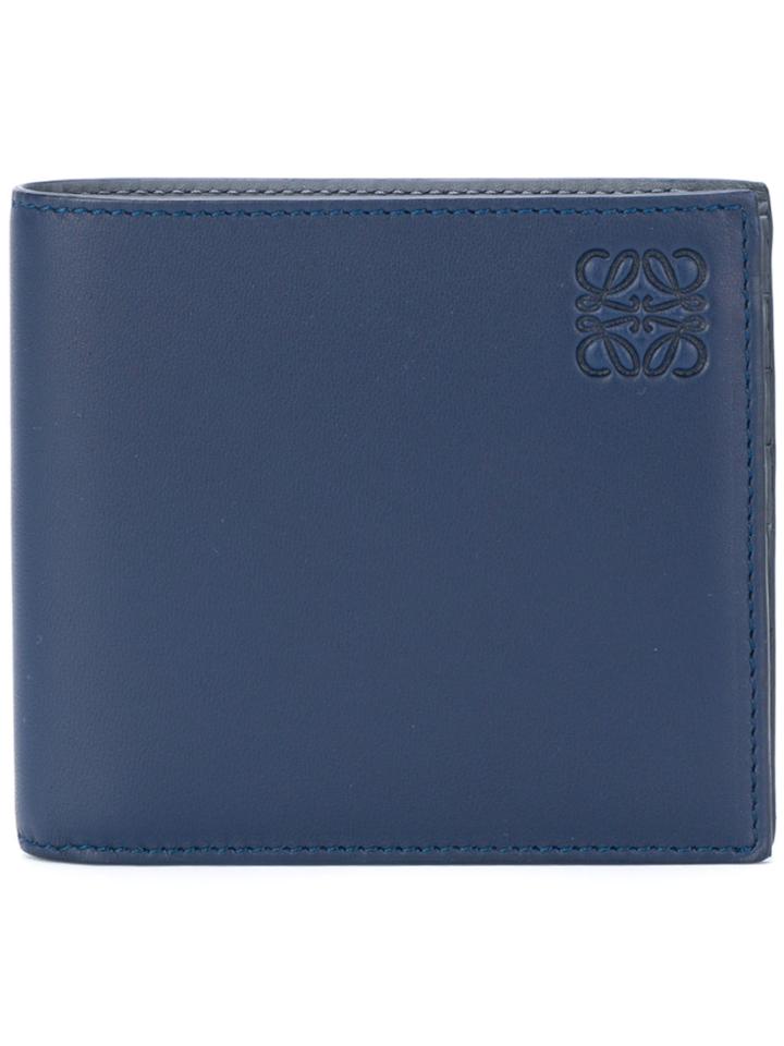 Loewe Logo Bifold Wallet - Blue