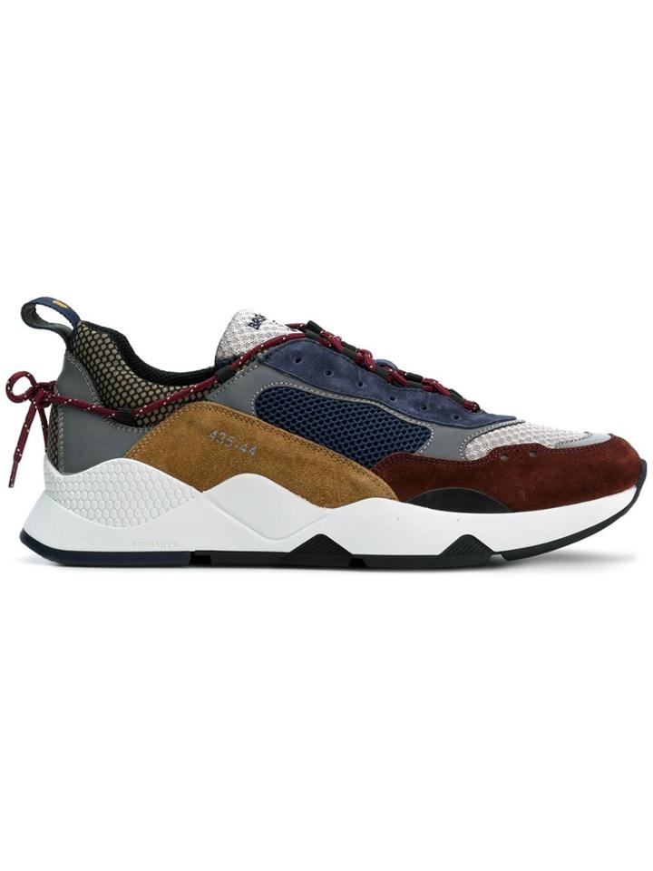 Brimarts Panelled Colour Block Sneakers - Blue