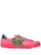 Gucci Ace Sneaker With Panther - Pink