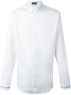 Dior Homme Striped Detailing Shirt, Men's, Size: 40, White, Cotton