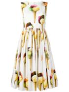 Dolce & Gabbana Ice-cream Print Dress, Women's, Size: 42, White, Cotton