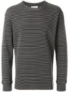 Universal Works Striped Long Sleeve T-shirt - Blue