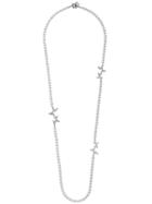 Tasaki 18kt White Gold Abstract Star Diamond And Pearl Necklace