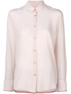 Paul Smith Button-down Sheer Blouse - Pink & Purple