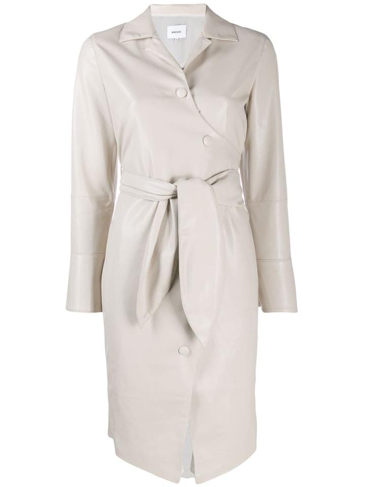 Nanushka Ailsa Button-up Dress - Neutrals