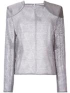 Bianca Spender Croquet Lace Feint Blouse, Women's, Size: 6, Grey, Polyester