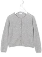 Il Gufo Round Neck Cardigan, Girl's, Size: 12 Yrs, Grey