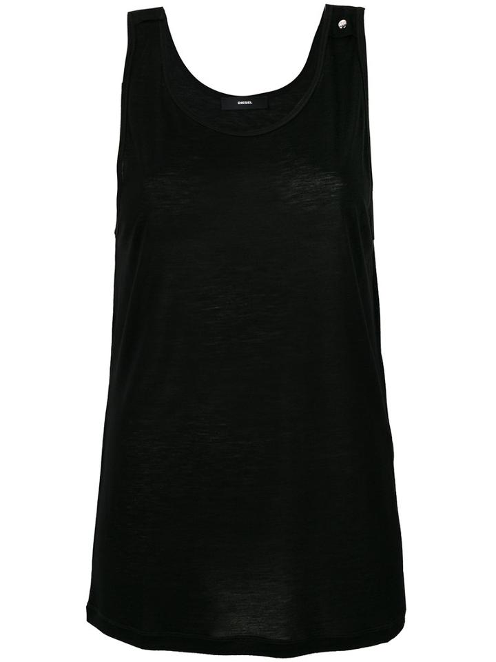 Diesel - Classic Tank - Women - Viscose - L, Black, Viscose