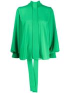 Emilia Wickstead Brunhilda Pussy-bow Blouse - Green