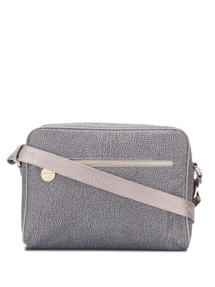 Borbonese All-over Print Shoulder Bag - Grey