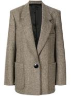 Lemaire Oversized Single-breasted Blazer - Grey