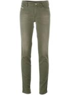 Diesel Slim Fit Jeans, Women's, Size: 28, Green, Cotton/polyester/spandex/elastane