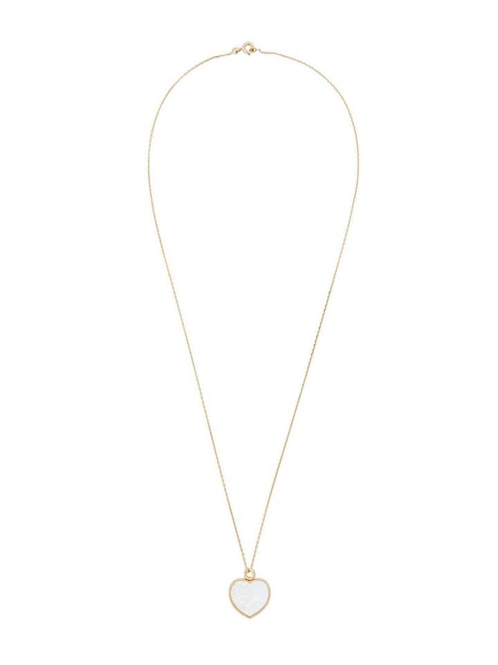 Aurelie Bidermann Baby Heart Chivor With Diamonds, Women's, Metallic