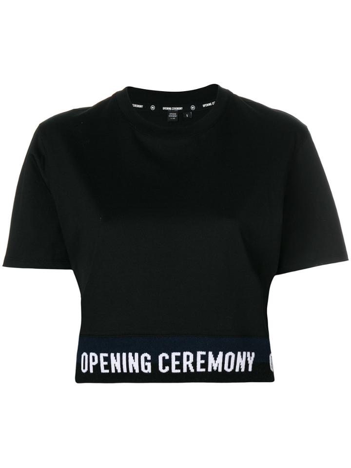 Opening Ceremony Elastic Logo Band T-shirt - Black
