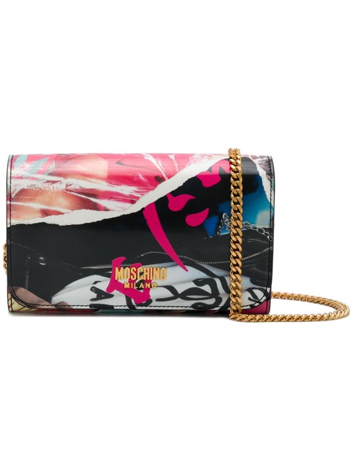 Moschino Splatter Print Clutch Bag - Multicolour