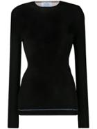 Prada Fine Knit Jumper - Black