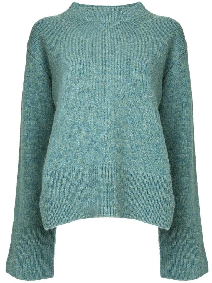 Le Ciel Bleu Crew Neck Jumper - Blue