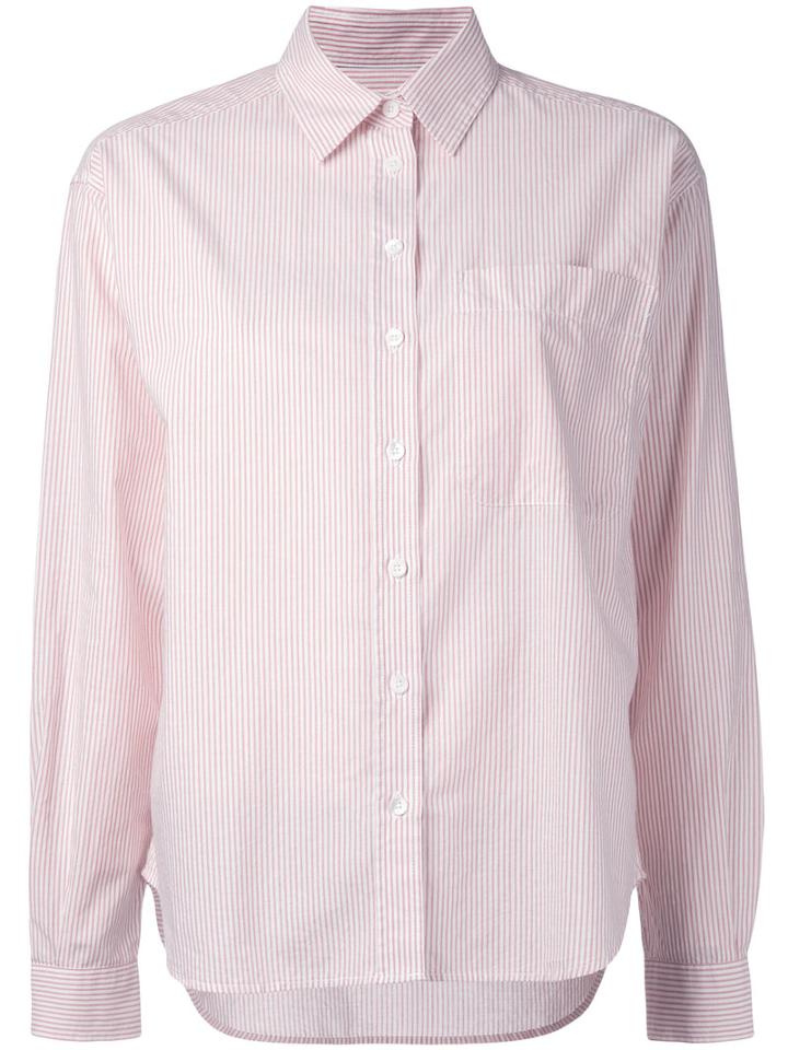 Closed - Striped Shirt - Women - Cotton - Xs, Red, Cotton