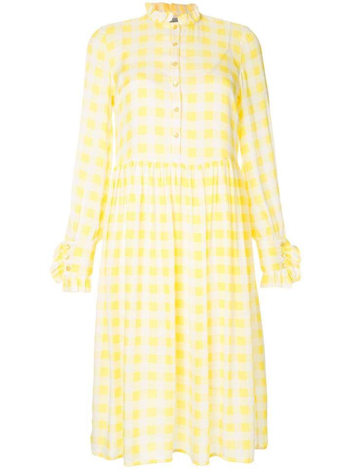 Baum Und Pferdgarten Lemon Checked Dress - Yellow