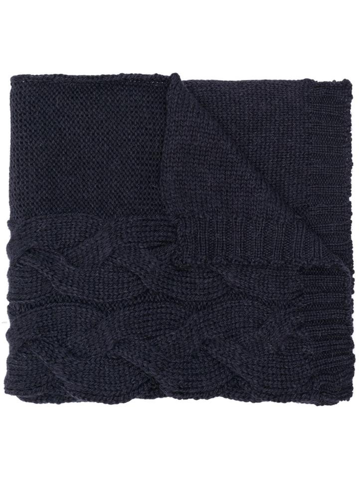 Semicouture Chunky Knit Scarf - Blue