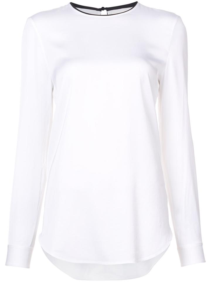 Victoria Victoria Beckham Bicolour Detail Blouse - White