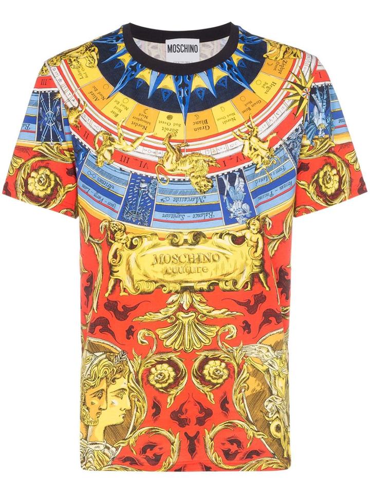 Moschino Roman Scarf-print T-shirt - Multicolour