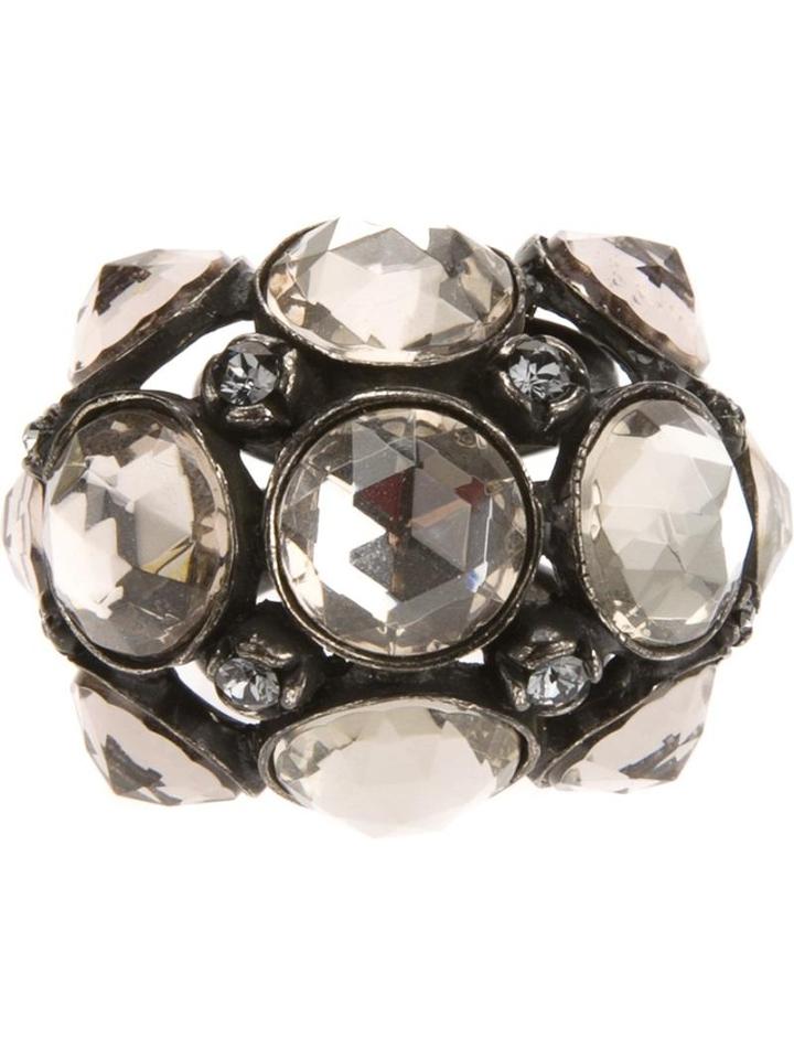 Lanvin Crystal Cocktail Ring | LookMazing